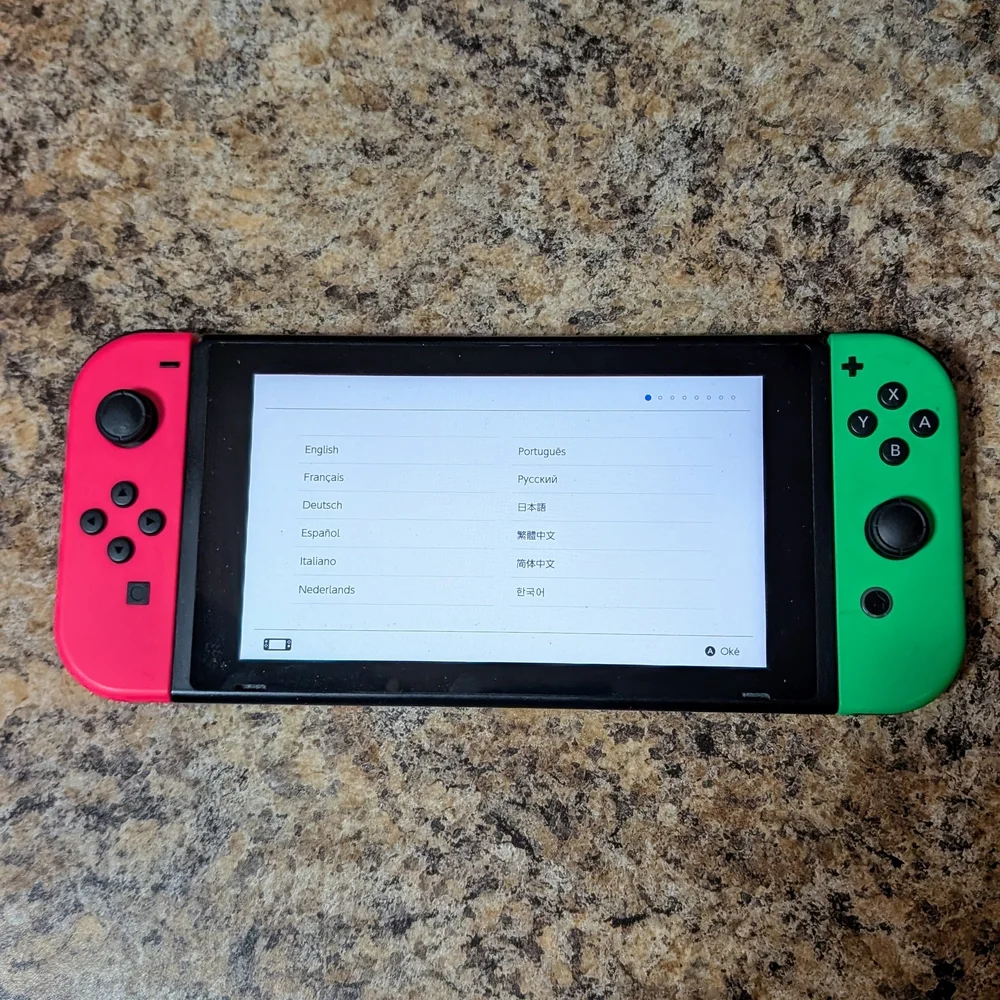 Nintendo Switch Console - Neon Red and Green